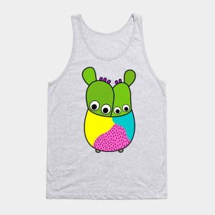 Cute Cactus Design #214: Cacti Bunch In A Nice Pot Tank Top